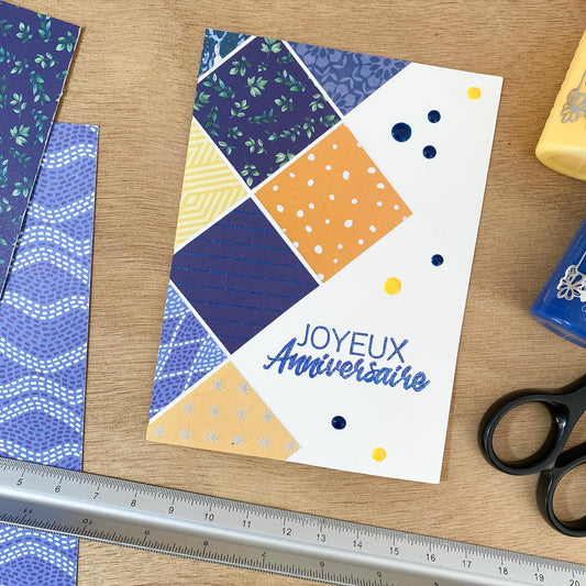 Carte anniversaire mosaïque