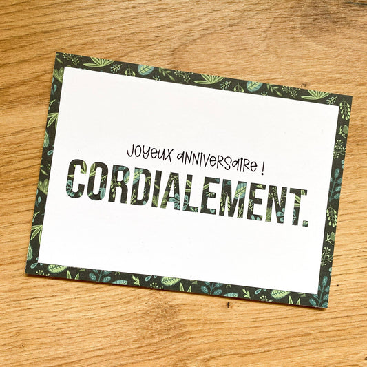 Cordialement !