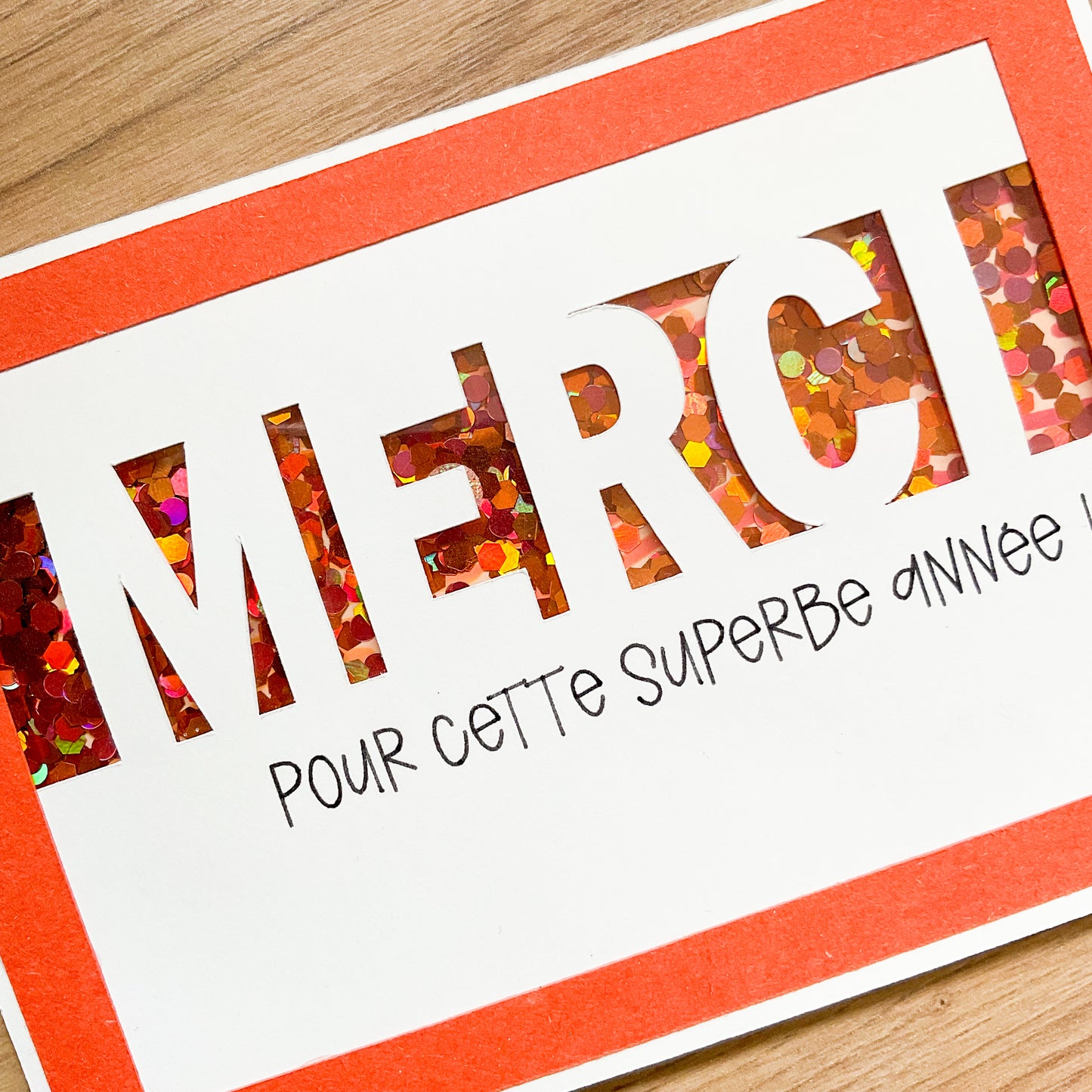 Carte remerciement - Merci pour cette année