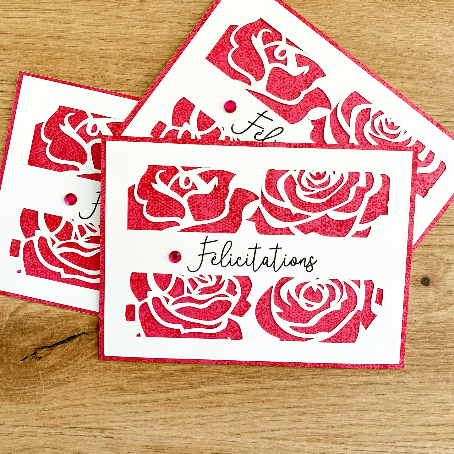 Carte mariage - Roses are red
