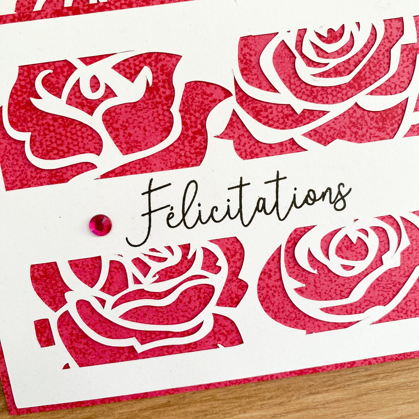 Carte mariage - Roses are red