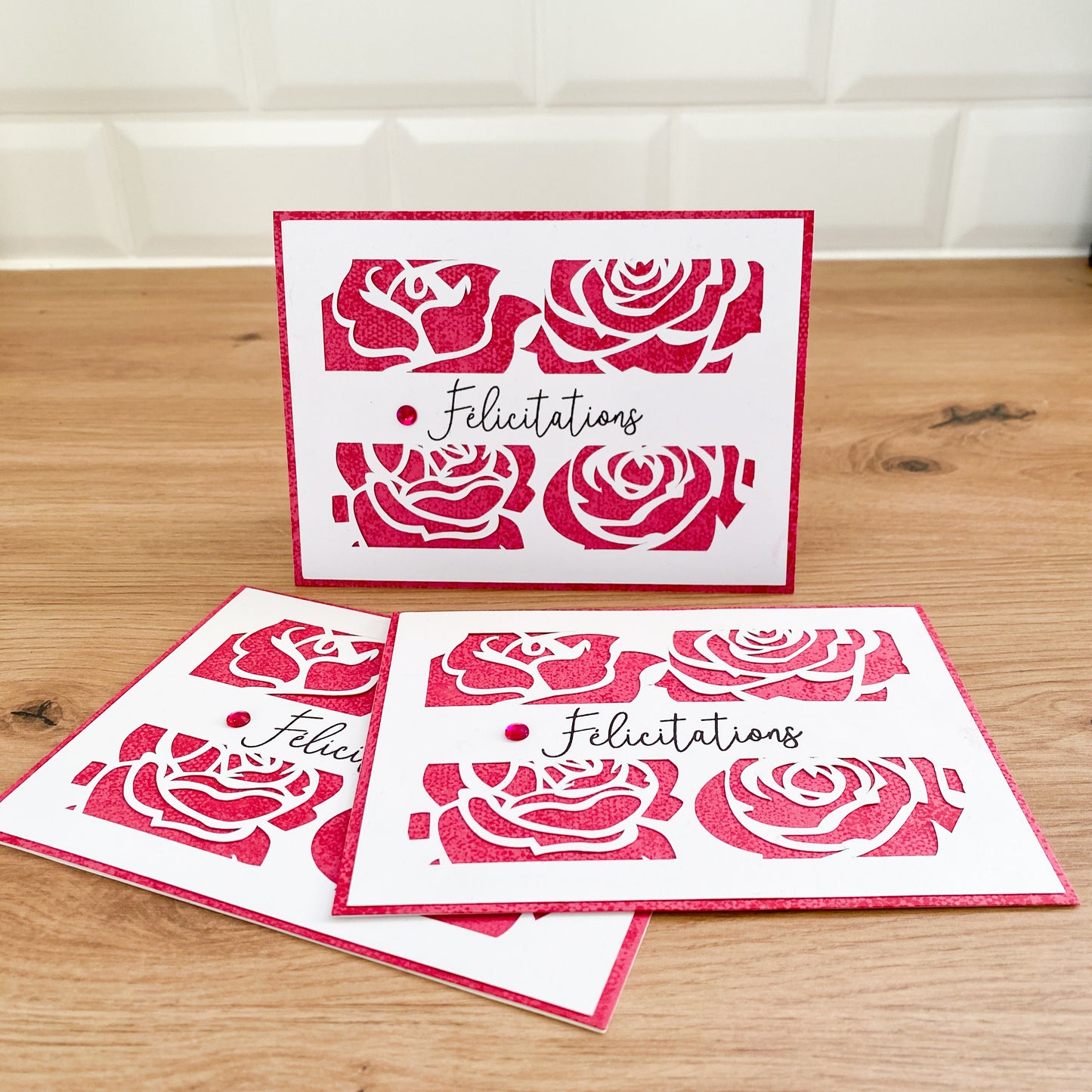 Carte mariage - Roses are red