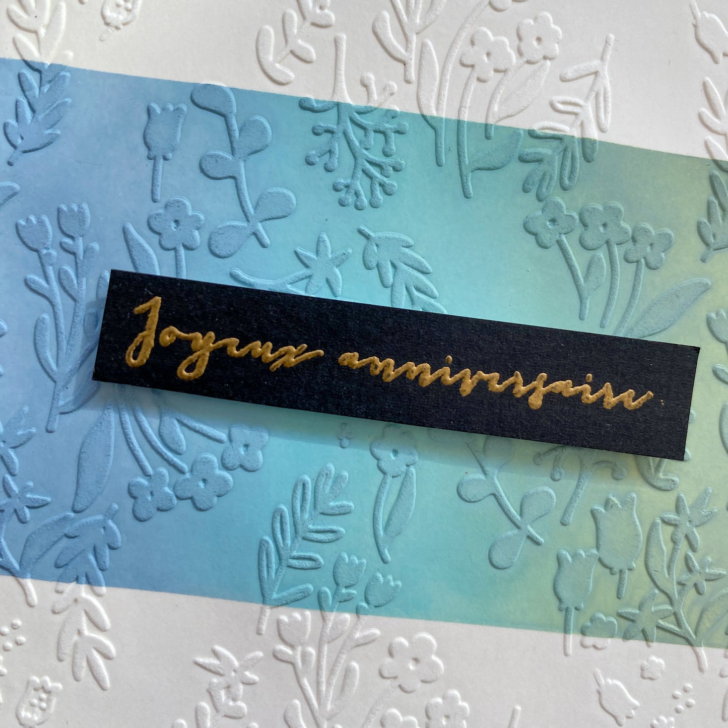 Carte anniversaire - Myosotis