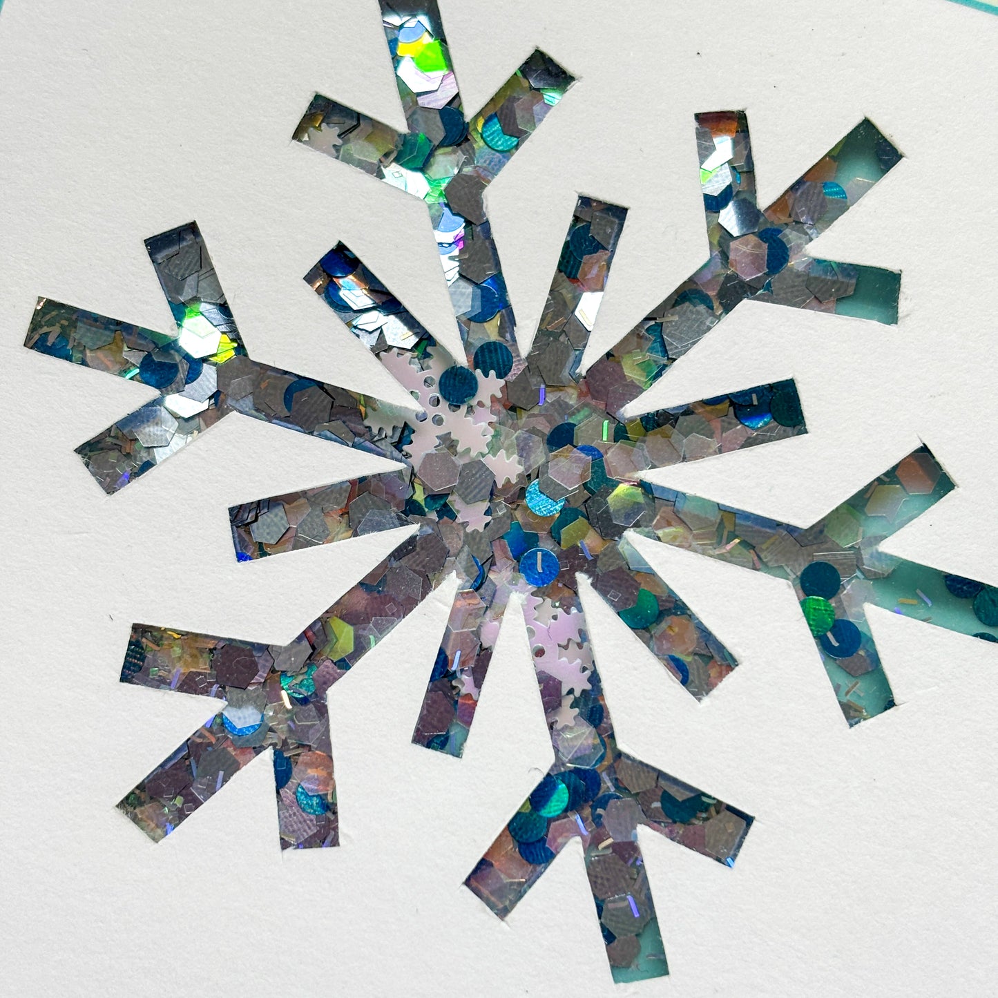 Carte de Noël - Flocon givré