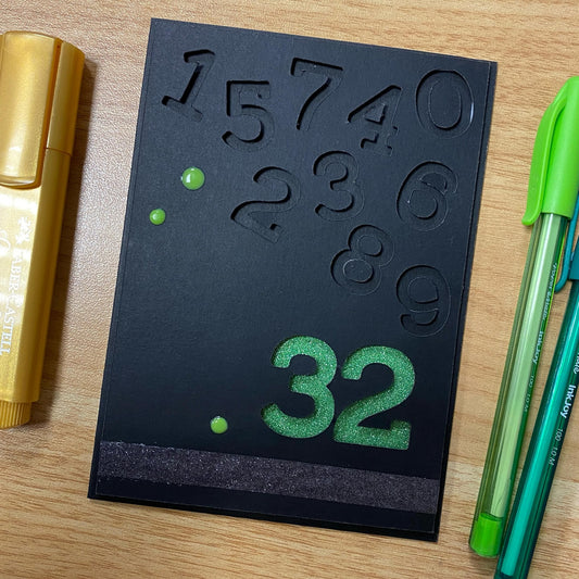 Carte anniversaire chiffres