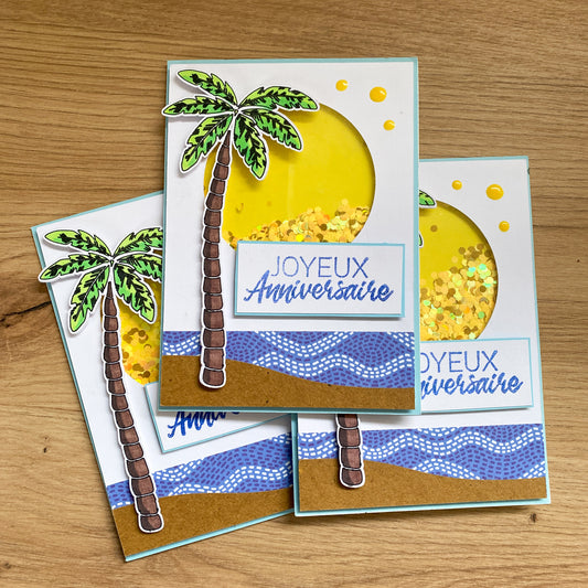 Carte anniversaire - Miami beach