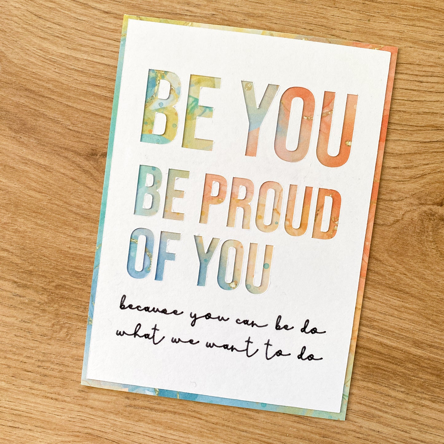 Carte Be You, be proud of you