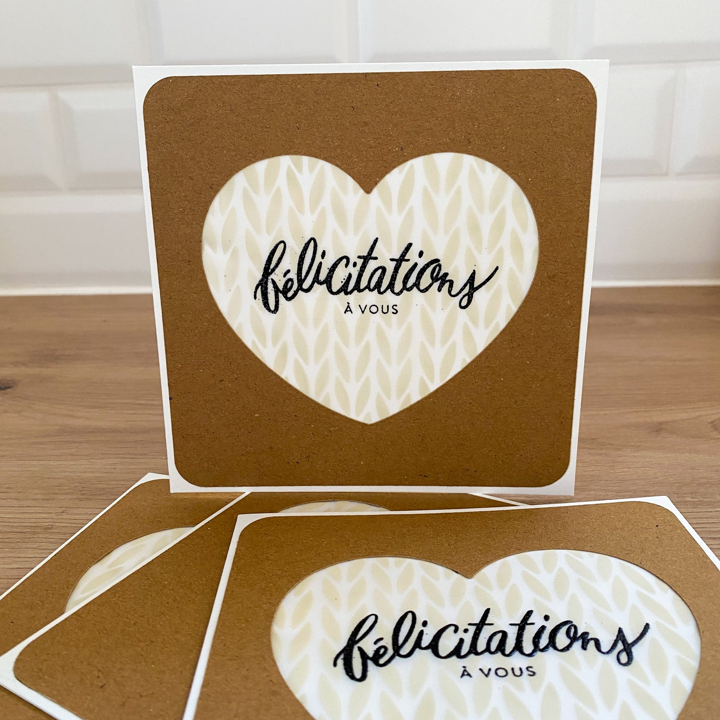 Carte mariage - Coeur de coton
