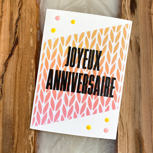 Carte anniversaire - Tekila sunrise