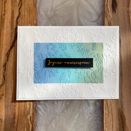 Carte anniversaire - Myosotis